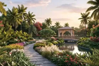 Landscape Garden at Godrej River Royale