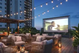 Sky Cinema With Screen at Godrej River Royale