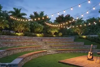Outdoor Amphitheatre at Godrej River Royale